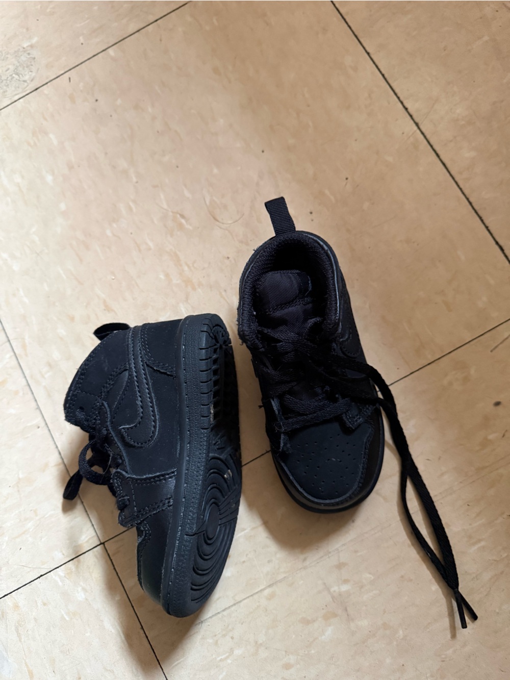 Jordan Kids Black High-Top Sneakers